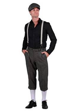 Thetru Herren Kostüm 20er Jahre Hose Karneval Fasching grau Gr. 60 von Thetru