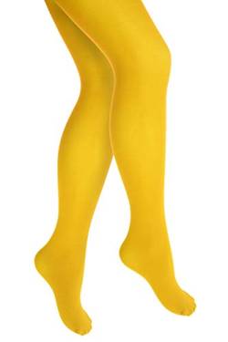 Thetru Kinder-Strumpfhose in gelb | Größe 116/128 | Blickdichte-Strumpfhose (Größe 116/128) (gelb) von Thetru