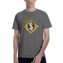 Sepultura Roots Logo Tshirt Herren Baumwolle T-Shirt Sommer Kurzarm Neuheit Lässig T Shirt Für Männer Rundhals Fans Merch Tops von ThicC