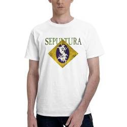 Sepultura Roots Logo Tshirt Herren Baumwolle T-Shirt Sommer Kurzarm Neuheit Lässig T Shirt Für Männer Rundhals Fans Merch Tops von ThicC