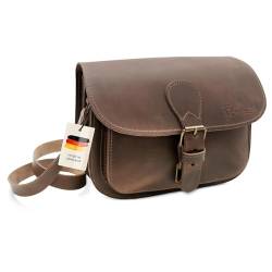 Thielemann Handtasche Damen San Francisco Made in Germany, aus extra starkem Leder Tasche zum Umhängen, Crossbody Bag Frauen, Umhängetasche Vintage (ranger | dunkelbraun) von Thielemann