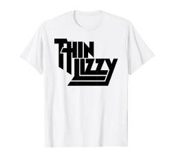 Thin Lizzy – Black Stacked Logo T-Shirt von Thin Lizzy Official