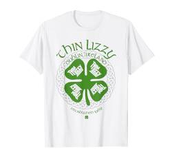 Thin Lizzy – Celtic Shamrock On White T-Shirt von Thin Lizzy Official