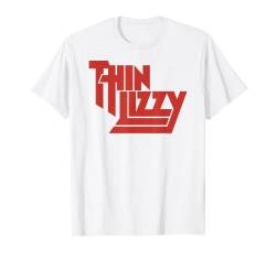 Thin Lizzy – Red Logo On White T-Shirt von Thin Lizzy Official