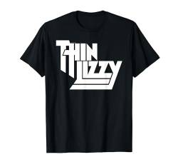 Thin Lizzy – White Stacked Logo T-Shirt von Thin Lizzy Official