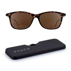 ThinOptics Shado Menlo Sonnenbrille - Polarisierende Sonnenbrille mit vollem UV-Schutz - Ultradünne, Leichte und Kompakte - Inklusive Magnetischem Etui das an Ihrem Handy Befestigt Werden Kann von ThinOptics