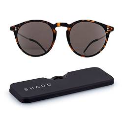 ThinOptics Shado Sonnenbrille – Polarisierte Sonnenbrille mit vollem UV-Schutz – Ultradünne, leichte & kompakte Sonnenbrille – inklusive Magnet-Etui, die an Ihrem Handy befestigt wird – Los Altos von ThinOptics