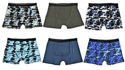 Thingimijigs 6er Pack Jungen Tarnmuster Stämme Boxershorts Unterhosen - 152 von Thingimijigs