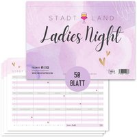 Things of Happiness Spiel, Stadt, Land, Fluss Ladies Night, Quiz für Frauen, DIN A4, 50 Blatt von Things of Happiness