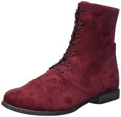 THINK! Damen AGRAT Leder gefütterte nachhaltige Stiefelette, Merlot, 36.5 EU von Think!