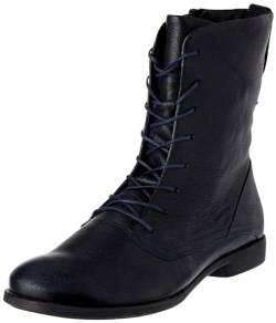 THINK! Damen AGRAT chromfrei gegerbte leicht gefütterte Stiefelette, 8020 Navy, 40 EU von Think!