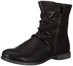 THINK! Damen AGRAT nachhaltige Leder gefütterte Stiefelette, 0000 SCHWARZ, 40 EU von Think!