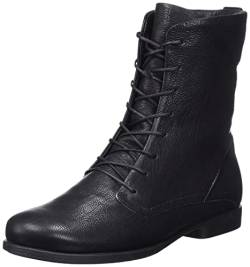 THINK! Damen AGRAT nachhaltige chromfrei gegerbte Stiefelette, 0000 SCHWARZ, 38 EU von Think!