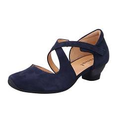 THINK! Damen AIDA_484241 Riemchenpumps, Blau (Water 85), 35 von Think!