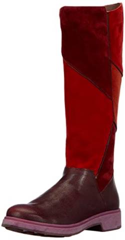 THINK! Damen COGITA nachhaltige Patchwork Lodenfutter Stiefel, 5000 Chianti/Kombi, 37.5 EU von Think!