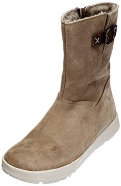 THINK! Damen Comoda, Sustainable, Waterproof, Lambskin Schneestiefel, 4000 Taupe Kombi, 38.5 EU von Think!