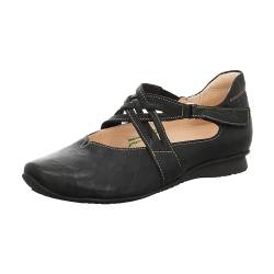 THINK! Damen Delicia chromfrei gegerbte nachhaltige Riemchen Pumps, SCHWARZ, 9 EU von Think!