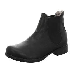 THINK! Damen Denk chromfrei gegerbte Lammfell Chelsea-Boots, 0000 SCHWARZ, 37 EU von Think!