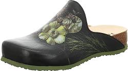 THINK! Damen Julia nachhaltige Pantolette Clog Hausschuhe, 9000 SCHWARZ, 38 EU von Think!