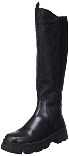 THINK! Damen KANGAE chromfrei gegerbte nachhaltige Stiefel, 0000 SCHWARZ, 36.5 EU von Think!