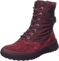 THINK! Damen KUSABI nachhaltige Lodenfutter Stiefelette, 5000 Merlot/Kombi, 36 EU von Think!