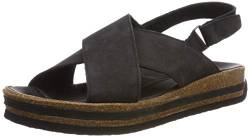 THINK! Damen ZEGA nachhaltige Flache Sandale, 0000 SCHWARZ, 38 EU von Think!