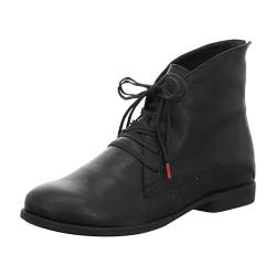 Think! Damen Agrat Chromfrei Gegerbte Leicht Gefütterte Stiefelette, 0000 Schwarz, 38 EU von Think!