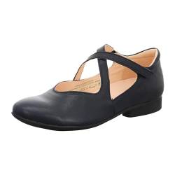 Think Damen GUAD2 chromfrei gegerbte nachhaltige Wechselfußbett Ballerinas, Navy 8040, 37 EU von Think!