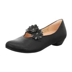 Think Damen Grace nachhaltige Ballerinas, Schwarz/Kombi 0000, 41 EU von Think!