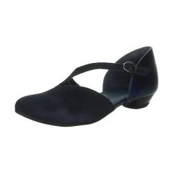 Think Damen Grace nachhaltige Ballerinas, Water/Kombi 8000, 36 EU von Think!