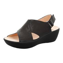 Think Damen Kate nachhaltige Sandalette, Schwarz 0000, 37 EU von Think!