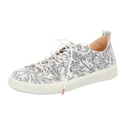 Think Damen TURNA nachhaltige Wechselfußbett Sneaker, Bianco/Kombi 1070, 37.5 EU von Think!