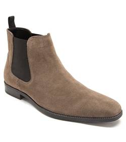 Thomas Crick Herren Addison Chelsea Boots, Grey, 43 EU von Thomas Crick