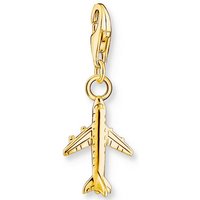 THOMAS SABO Charm-Einhänger Flugzeug vergoldet, 2012-413-39 von Thomas Sabo