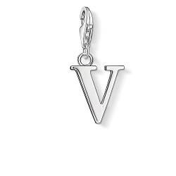 THOMAS SABO Damen Charm-Anhänger Buchstabe V 925 Sterlingsilber 0196-001-12 von Thomas Sabo