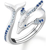 THOMAS SABO Fingerring Thomas Sabo Damen-Damenring 925er Silber Farbstein, Spinell, synthetisch von Thomas Sabo