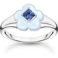 THOMAS SABO Fingerring Thomas Sabo Damen-Damenring 925er Silber Glasstein, Glasstein von Thomas Sabo