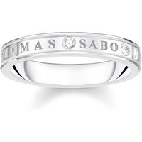 THOMAS SABO Fingerring mit weißen Steinen, TR2253-051-14-52,54,56,58, mit Zirkonia (synth) von Thomas Sabo