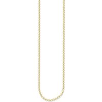 THOMAS SABO Kette ohne Anhänger KE1219-413-12 Halskette Damen Sterling-Silber Gelbgold 42 cm von Thomas Sabo