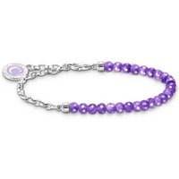 THOMAS SABO Silberarmband Thomas Sabo Damen-Armband Silber, Emaille Amethyst von Thomas Sabo