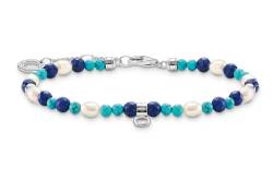 Thomas Sabo A2064-775-7-L19v Armband mit Blauen Steinen und Perlen von Thomas Sabo