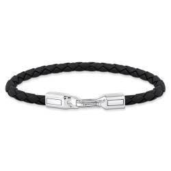 Thomas Sabo A2149-682-11 Unisex Lederarmband Schwarz Silber von Thomas Sabo