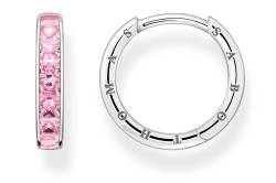 Thomas Sabo CR668-051-9 Silber-Ohrringe für Damen Creolen Pink von Thomas Sabo