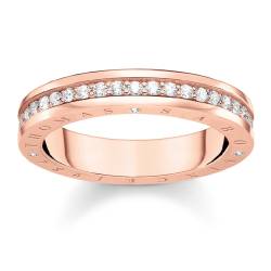 Thomas Sabo TR2254-416-14 Damenring mit Weißen Steinen Pavé Roségoldfarben von Thomas Sabo