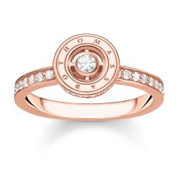 Thomas Sabo TR2255-416-14 Damen-Ring Kreis mit Weißen Steinen Roségoldfarben von Thomas Sabo