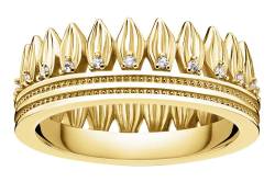 Thomas Sabo TR2282-414-14 Ring für Damen Krone Blätter goldfarben von Thomas Sabo