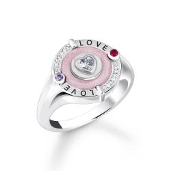 Thomas Sabo TR2447-390-9 Damenring Herz Rosa Love Silber von Thomas Sabo