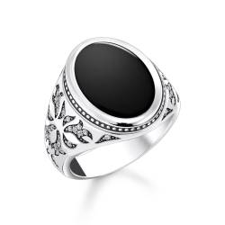 Thomas Sabo TR2454-641-11 Herren-Siegelring mit schwarzem Onyx Silber von Thomas Sabo