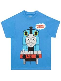 Thomas & Friends Jungen T-Shirt Thomas der Panzerlok Blau 134 von Thomas und seine Freunde