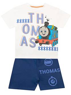 Thomas und seine Freunde Thomas & Friends Jungen T-Shirt und Shorts Set Blau 92 von Thomas und seine Freunde